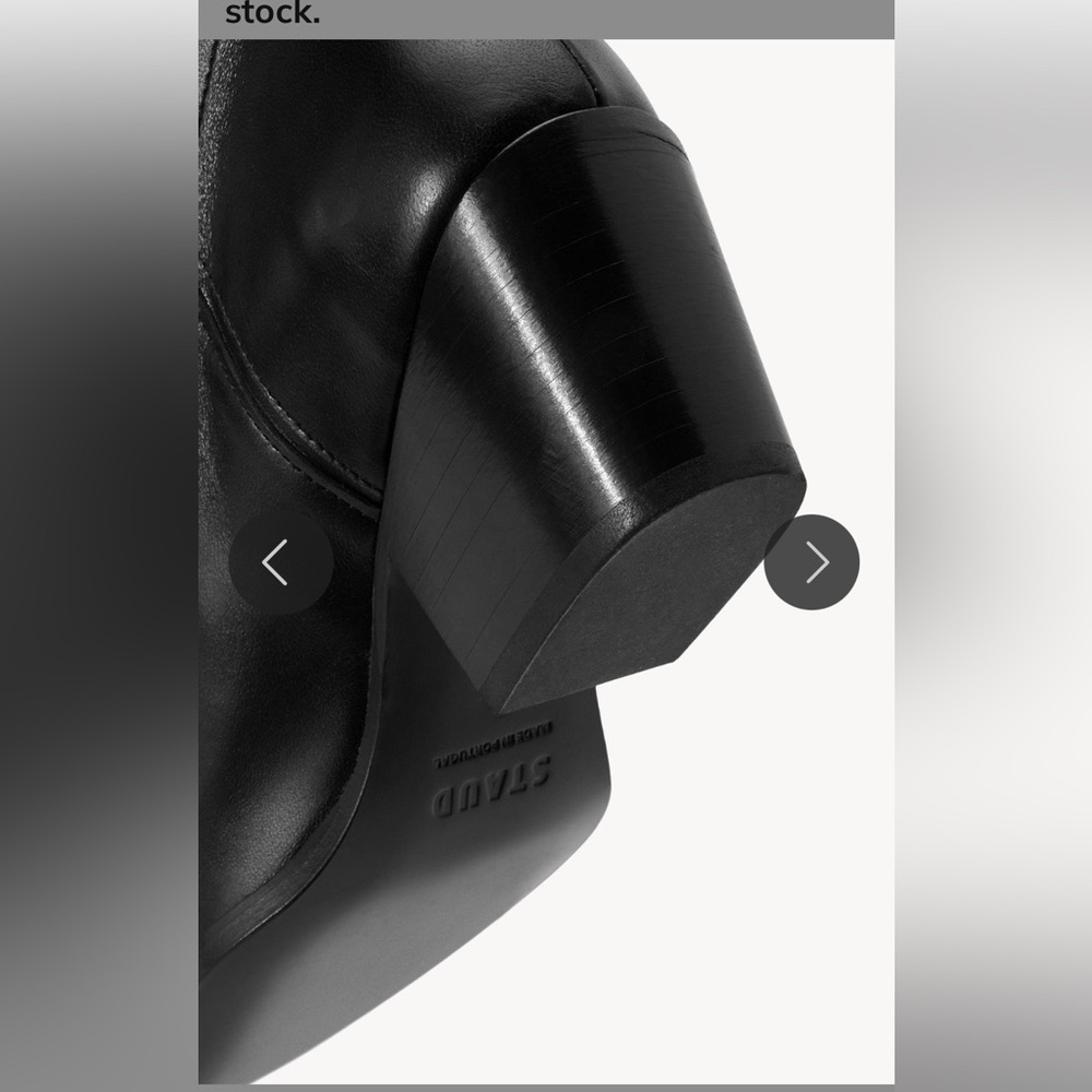 STAUD JUNE BOOTS BLACK LEATHER SIZE 39 🖤 - Picture 6 of 12